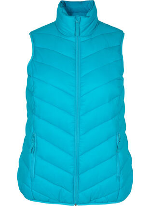 Short vest with zip and pockets, Capri Breeze, Packshot image number 0