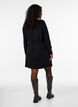 Knitted dress in cotton-viscose blend, Black, Model image number 2