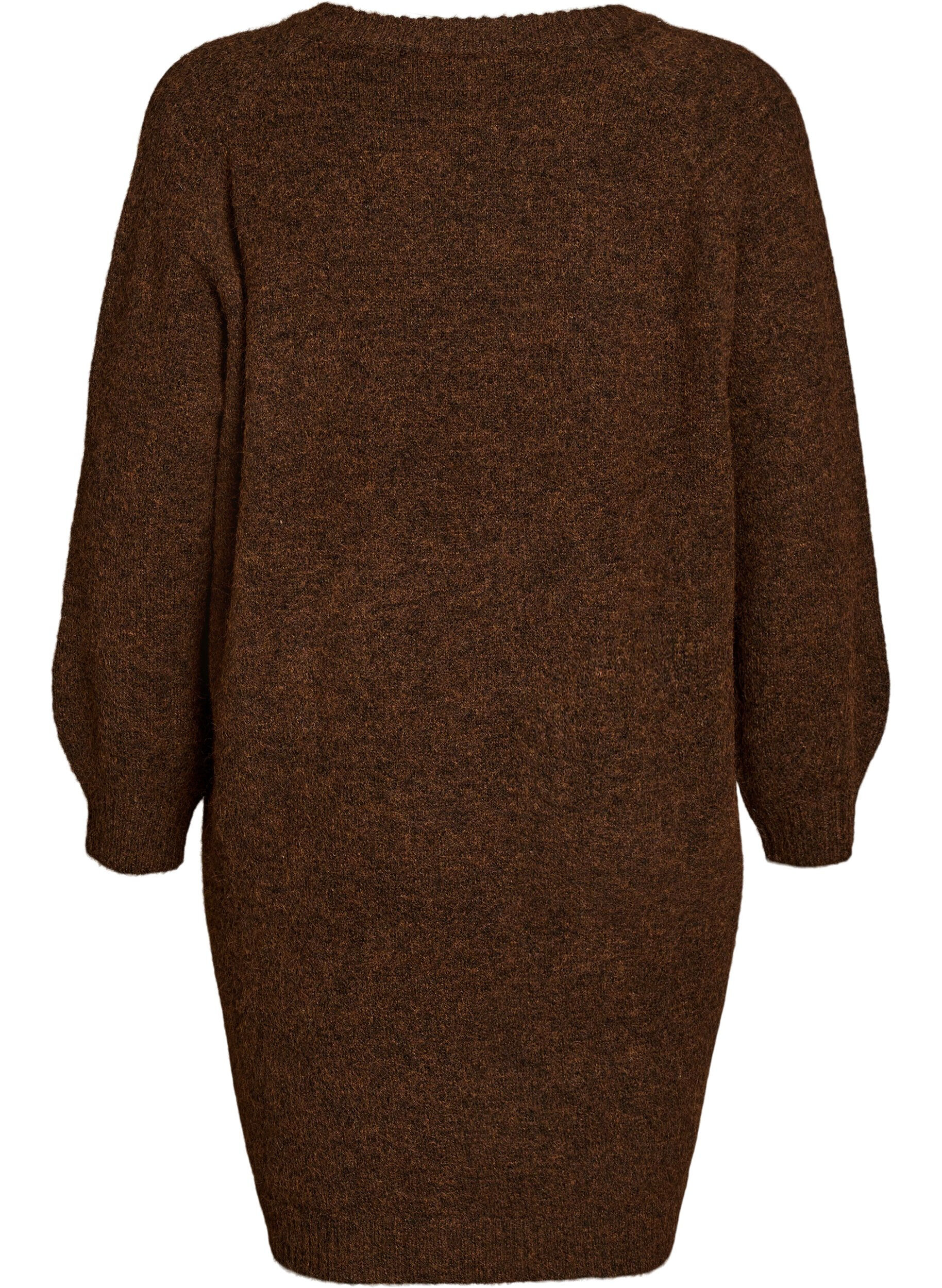 ZizzifashionJumper dress with large flower appliqu&eacute;, Brown, Packshot image number 1