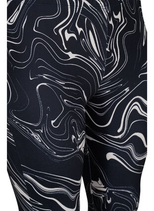 Printed leggings, Black Swirl AOP, Packshot image number 2
