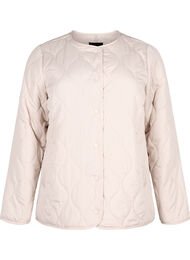 Quilted jacket with buttons, Pumice Stone, Packshot