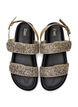 Wide fit - Glitter sandal with Velcro closure, Gold, Packshot image number 2