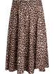 A-line midi skirt with leopard print, Brown, Packshot image number 0