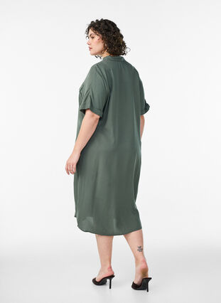 green oversized shirt dress Oversized Button Down Shirt Dress (Jade Green) Trendy Her Boutique