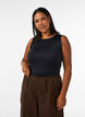 Fitted basic top with reversible feature, Black, Model image number 3