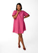 A-line viscose dress with short sleeves, Rose, Model image number 1