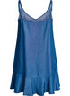 Knee-length strap dress in TENCEL&trade; Lyocell with a denim look, Blue, Packshot image number 1