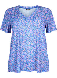 FLASH - Printed t-shirt with v-neck