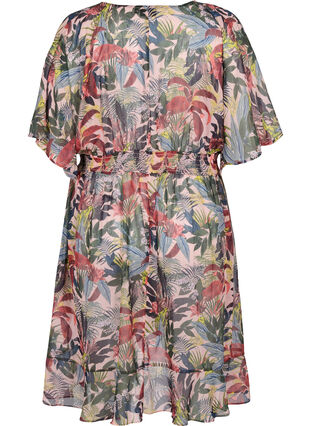 Printed beach kimono, Palm Print, Packshot image number 1
