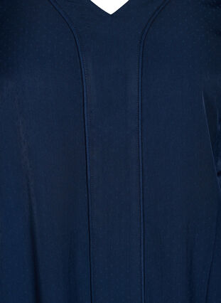Long-sleeved tunic with smock detail, Navy Blazer, Packshot image number 2