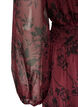 Maxi dress with floral print and smocking, Dark Bordeaux, Packshot image number 3