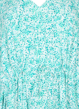 Viscose caftan dress with print, Green Dot, Packshot image number 2