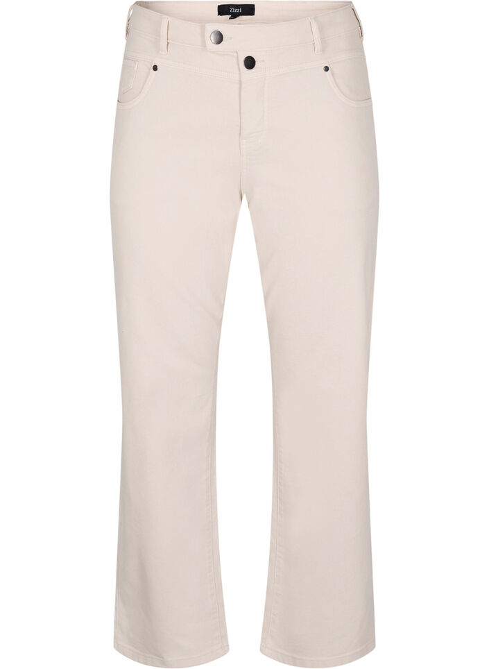 Gemma high-waisted jeans, Beige, Packshot image number 0