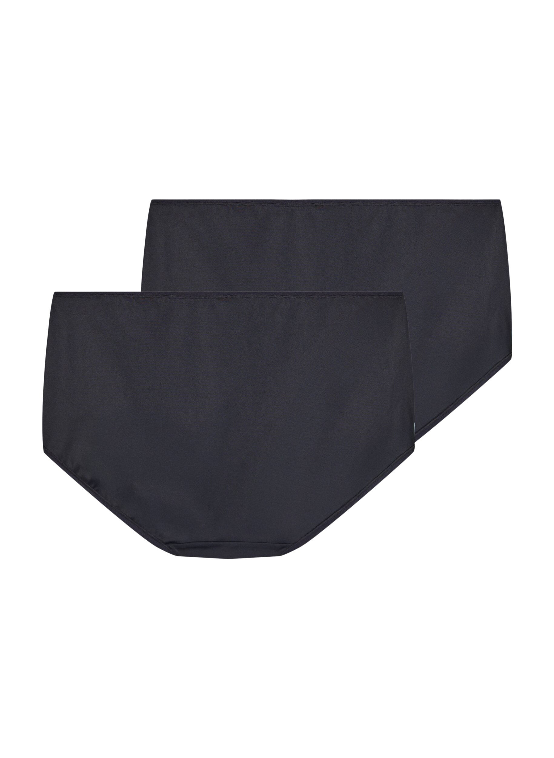 Zizzifashion Regular rise underwear 2-pack, Black, Packshot image number 1