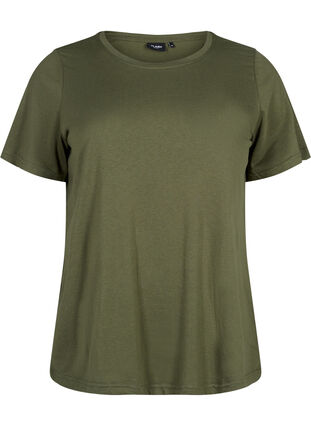 FLASH - T-shirt with round neck, Olivie Night, Packshot image number 0
