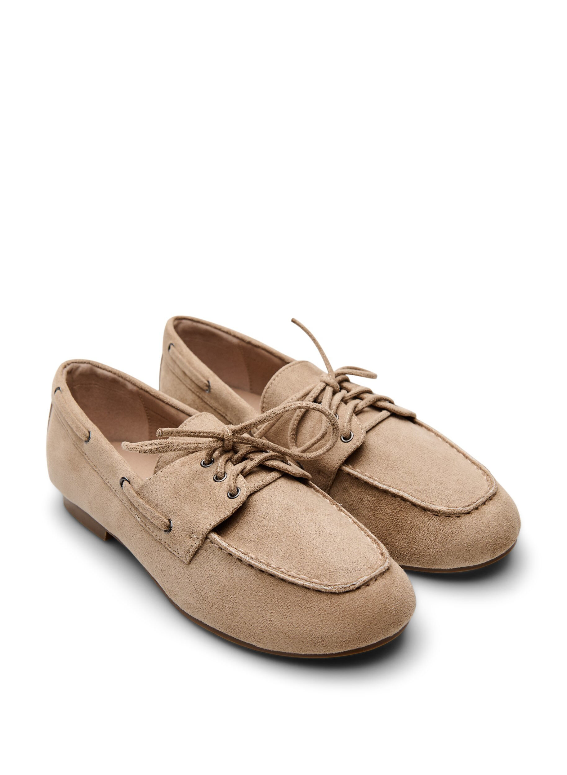 Zizzifashion Faux suede moccasins, Beige, Packshot image number 1