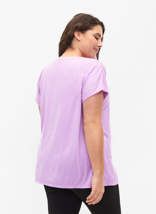 Short-sleeved training t-shirt, African Violet, Model image number 1