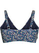 Floral bikini top with ruffle detail, Petrol, Packshot image number 1