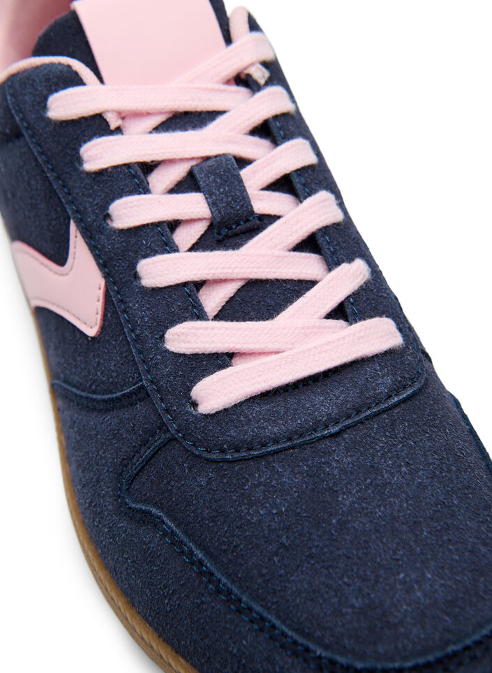 Faux suede sneakers, Blue, Packshot image number 3