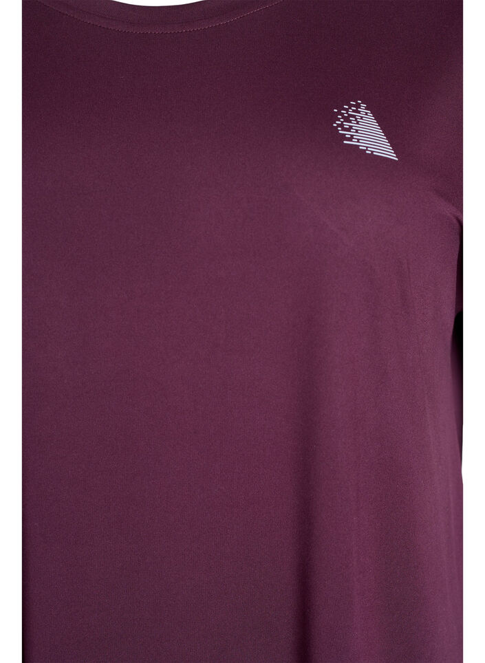 Long training t-shirt, Red, Packshot image number 2
