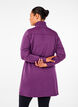 Short sweatshirt dress with a high neck and adjustable waist, Deep Purple, Model image number 1