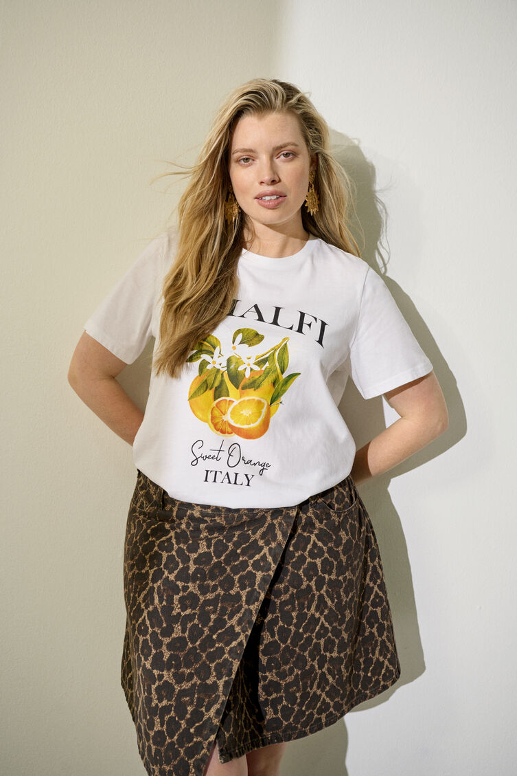 Leo denim skirt, , Model