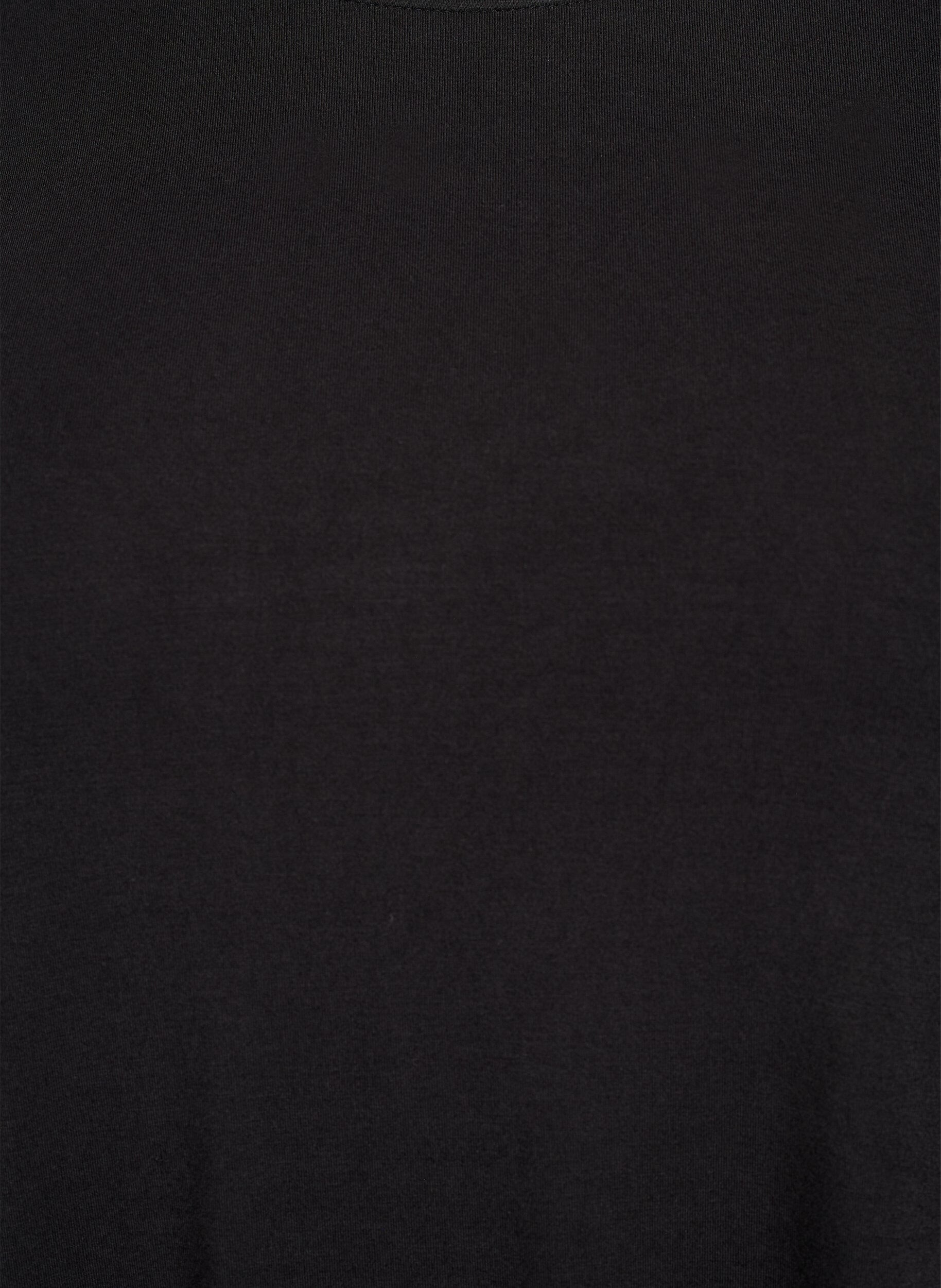 ZizzifashionSolid coloured blouse with long sleeves, Black, Packshot image number 2