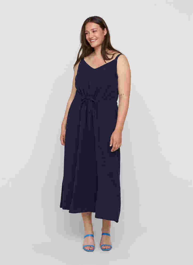 Maxi dress with smock, Night Sky, Model image number 0