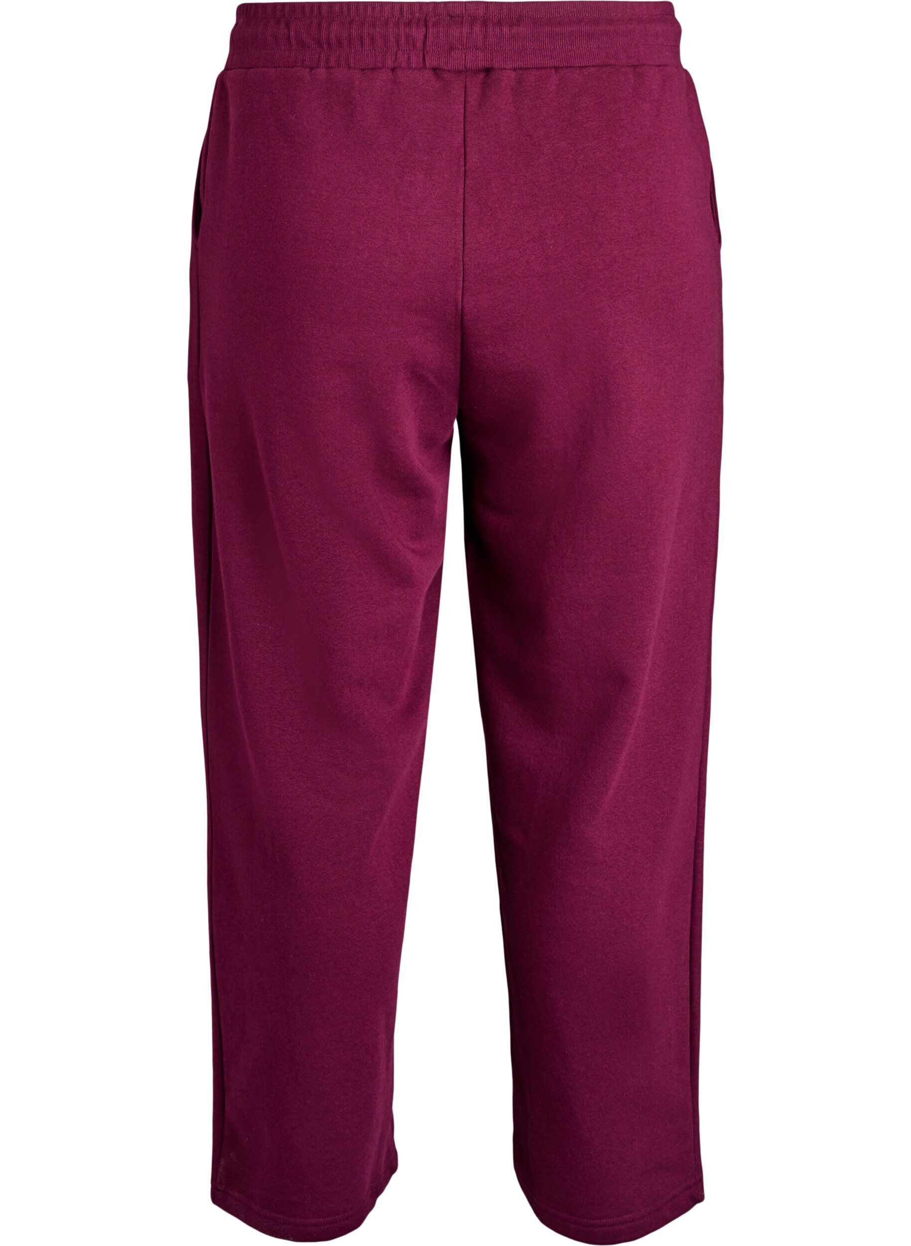 Zizzifashion Sweatpants with pockets, Dark Bordeaux, Packshot image number 1