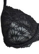 Full coverage lace bra with underwire, Black, Packshot image number 2