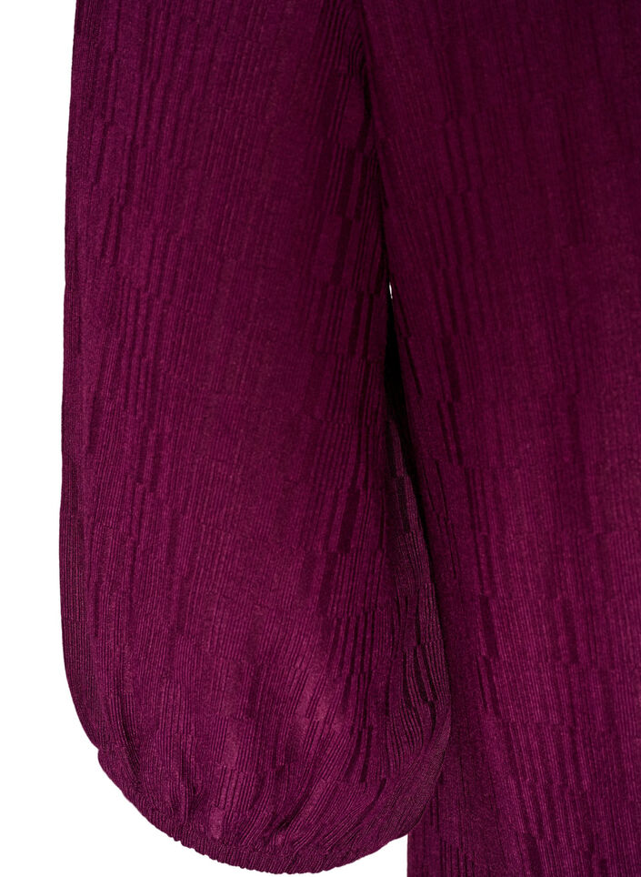 Dress with a balloon shape and structure, Red, Packshot image number 3