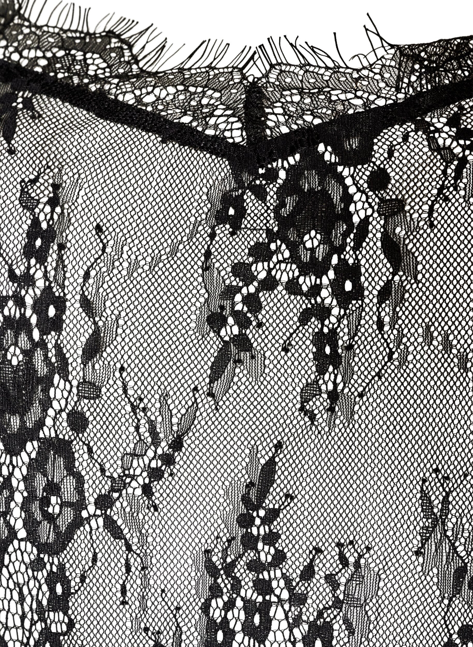ZizzifashionLace dress with asymmetric cut, Black, Packshot image number 2