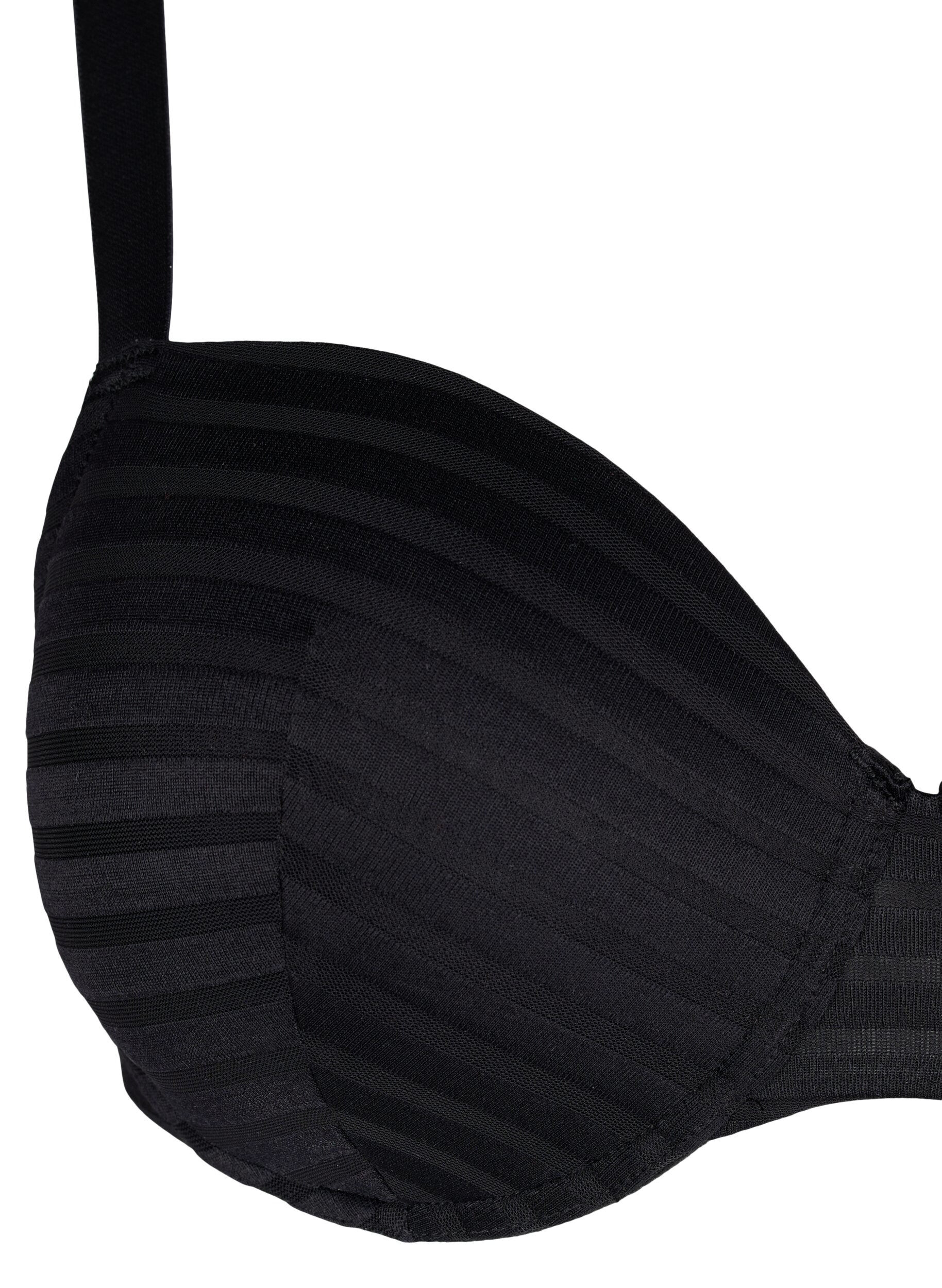 Zizzifashion Padded bra with underwire, Black, Packshot image number 2