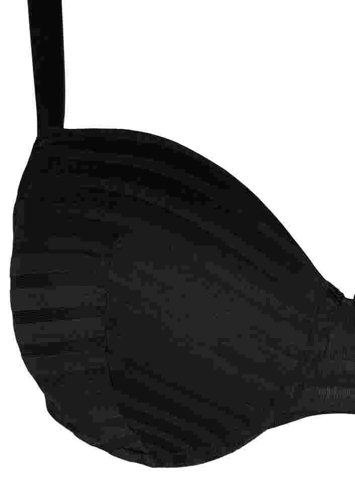 Padded bra with underwire, Black, Packshot image number 2