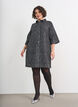 Denim dress with sequins and 3/4 sleeves, Black, Model image number 1