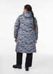 Long camouflage puffer jacket, Dark Grey, Model image number 2