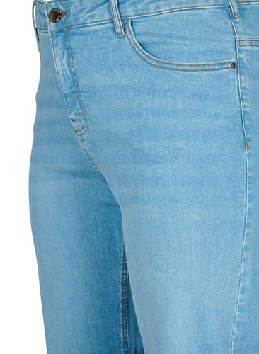 High-waisted Gemma jeans with straight fit, Light blue, Packshot image number 2