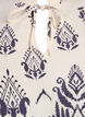 Sleeveless blouse with ruffle trim and print, Beige, Packshot image number 2