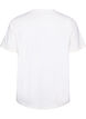 Cotton T-shirt with text print, White, Packshot image number 1