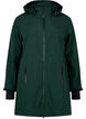 Softshell jacket with detachable hood, Green, Packshot image number 0