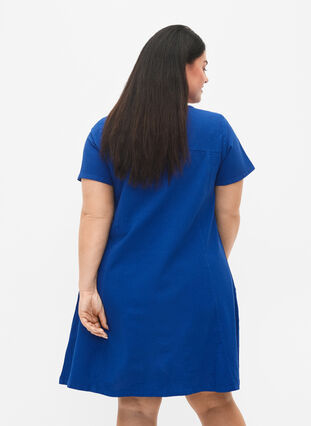 Short-sleeved cotton dress, Surf the web, Model image number 1