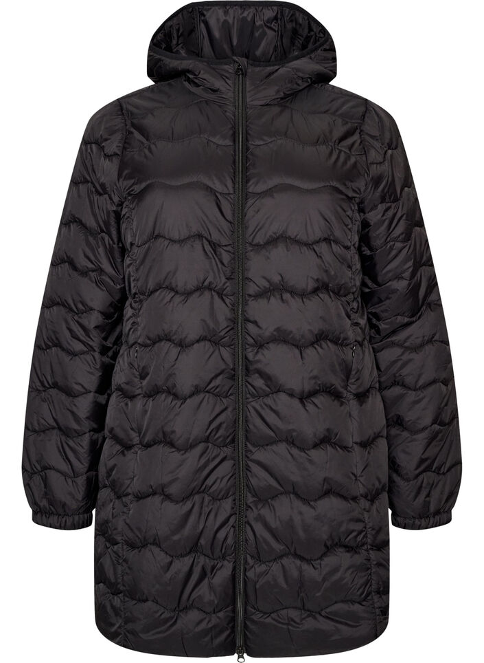 Quilted jacket, Black, Packshot image number 0