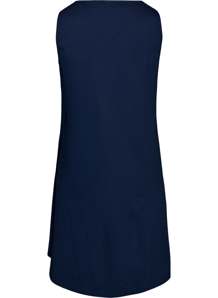 Sleeveless A-line dress, Blue, Packshot image number 1