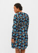Floral maternity wrap dress in viscose, Blue, Model image number 2