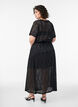 Long eyelet skirt with an elasticated waistband, Black, Model image number 1