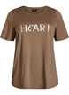 T-shirt with motif, Brown, Packshot image number 0