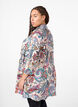 Paisley print viscose tunic with 3/4 sleeves, Sand Do. Paisley AOP, Model image number 1