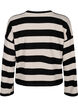 Long-sleeved blouse with stripes, Bl. Beige Mel.Stripe, Packshot image number 1