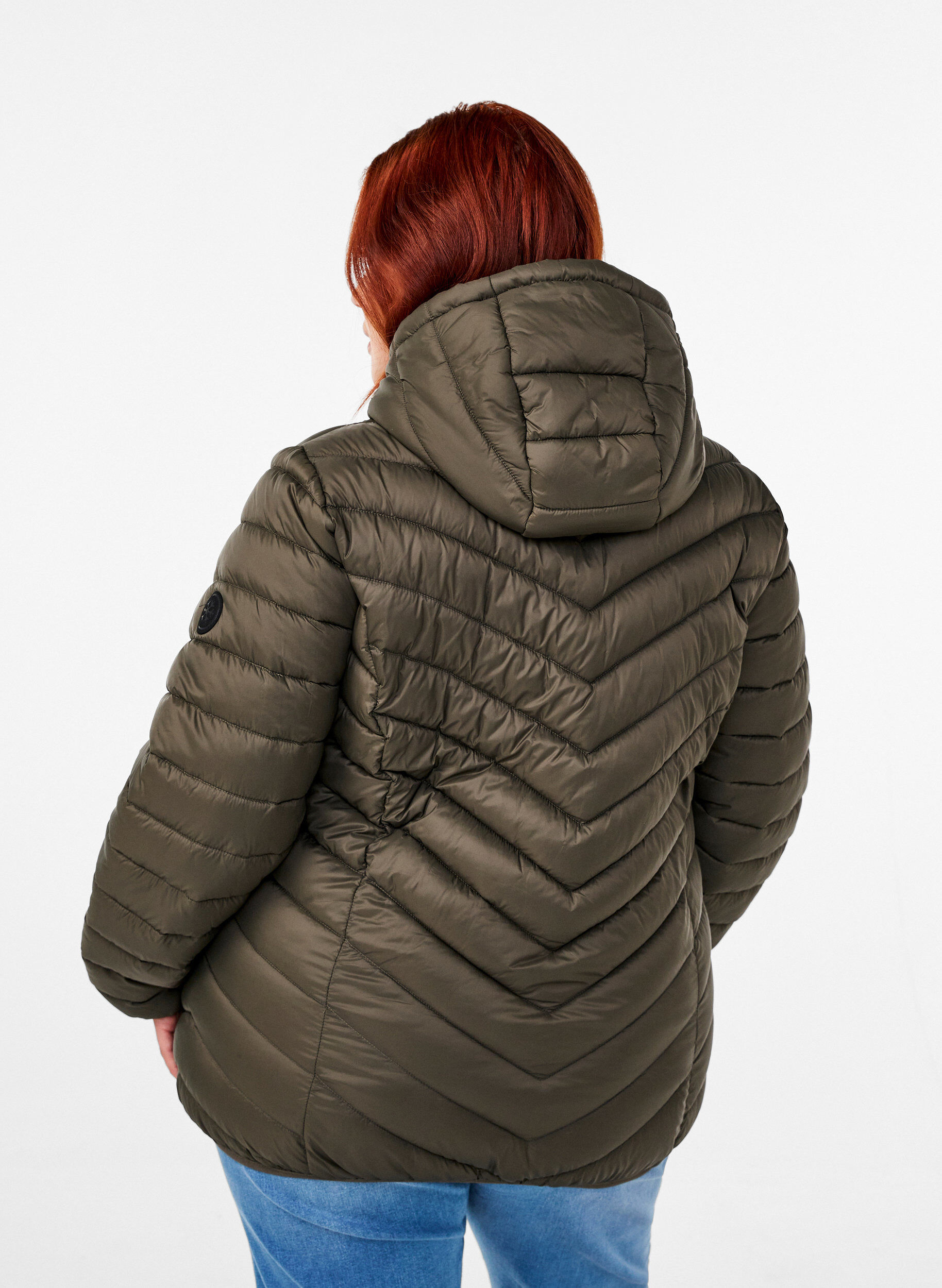 ZizzifashionLightweight jacket with hood, Green, Model image number 2