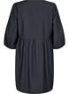 Dress with bows and 3/4 sleeves, Black, Packshot image number 1